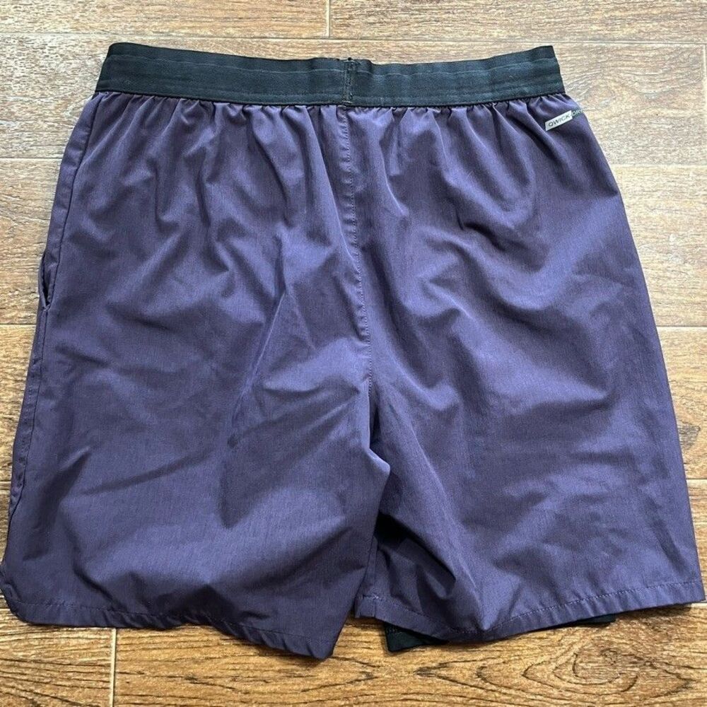 Unipro Shorts Mens Small Purple Black Liner Shorts Quick Dry Performance Running - Picture 2 of 7